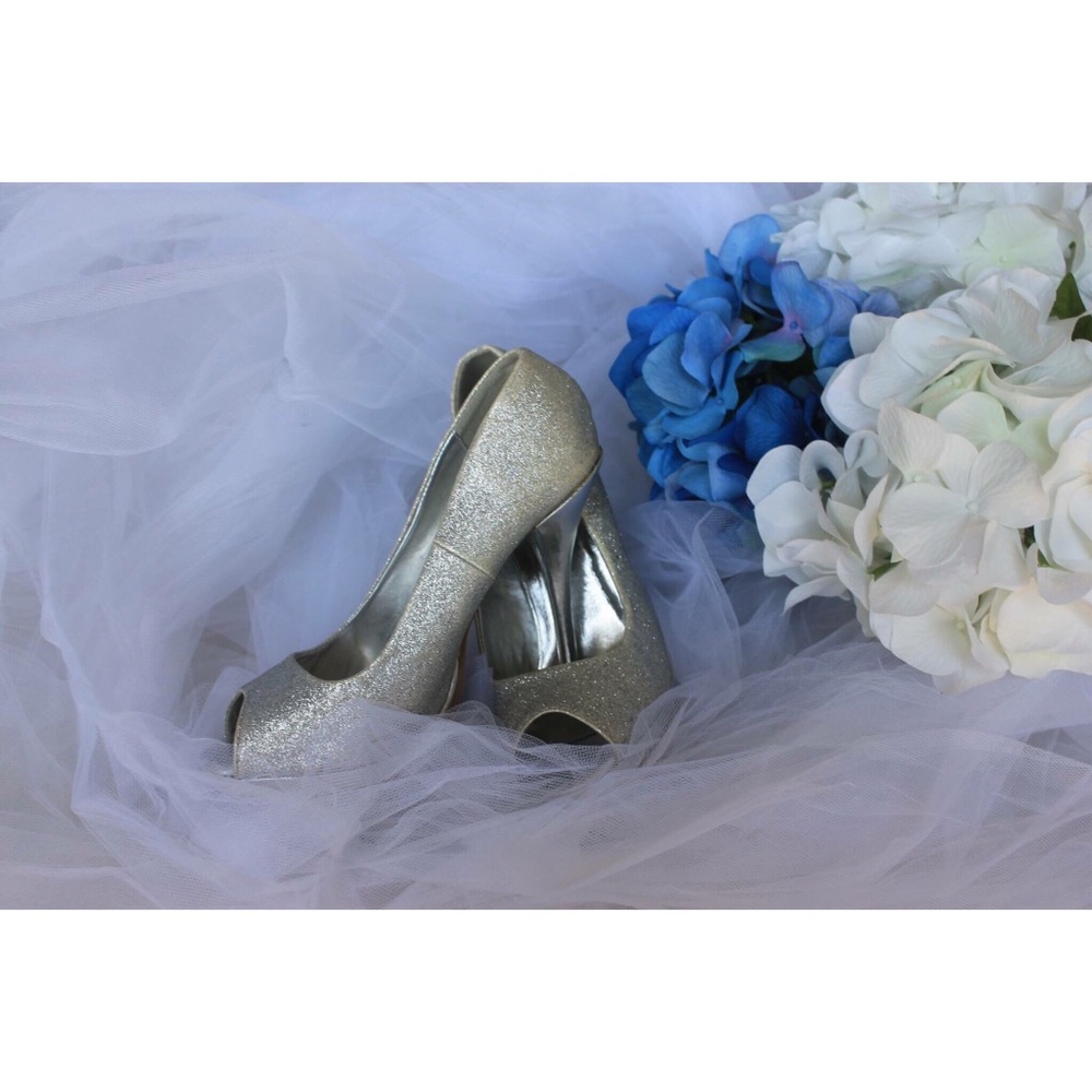 Silver Sparkly Heels
